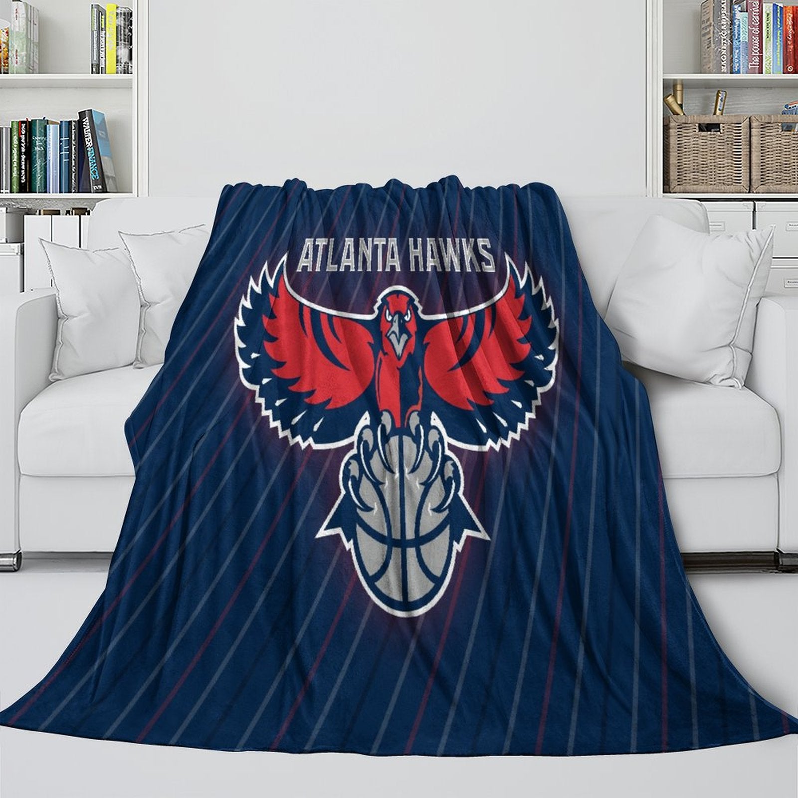 Atlanta Hawks Blanket Flannel Fleece Throw Room Decoration