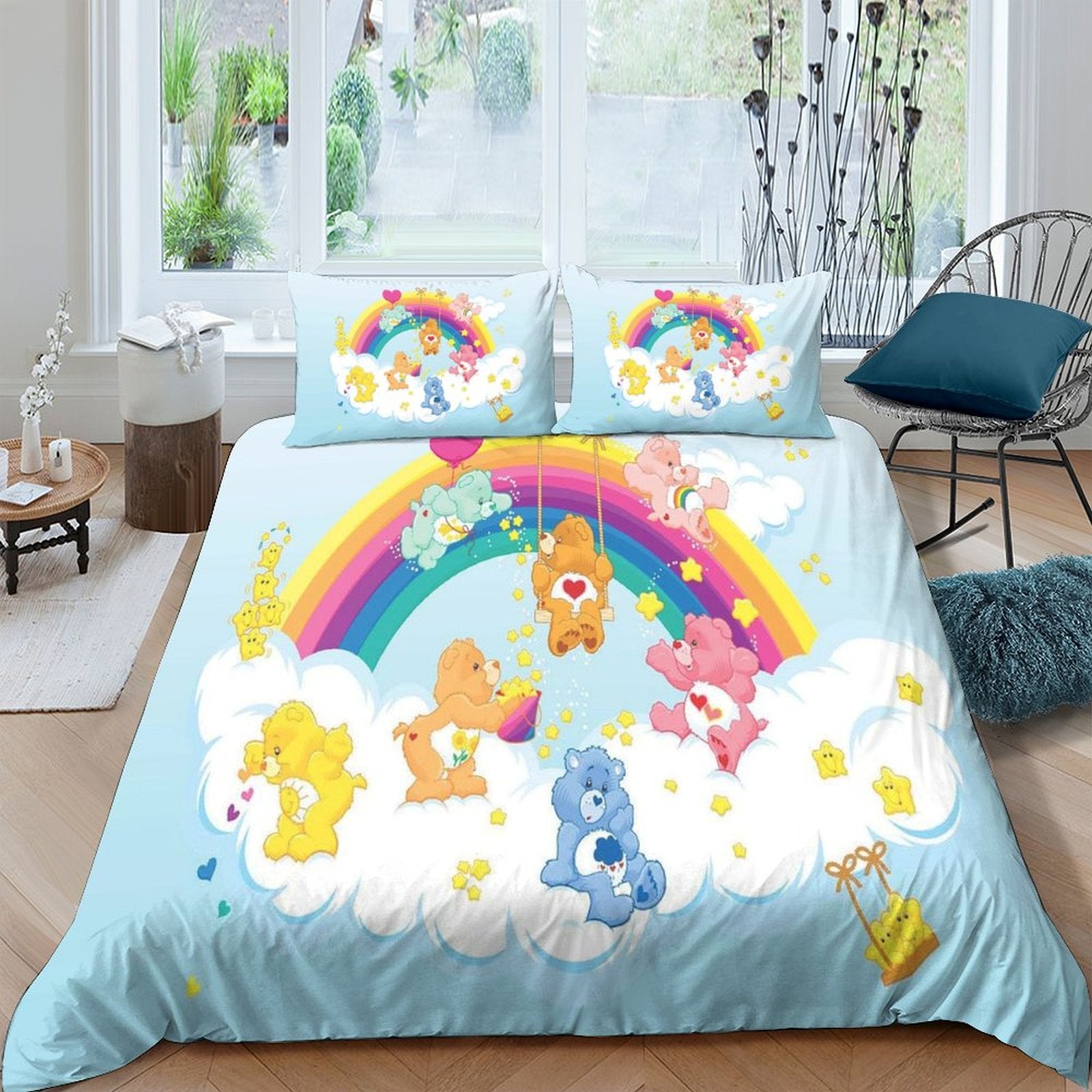 Care Bears Bedding Set Pattern Quilt Cover Without Filler