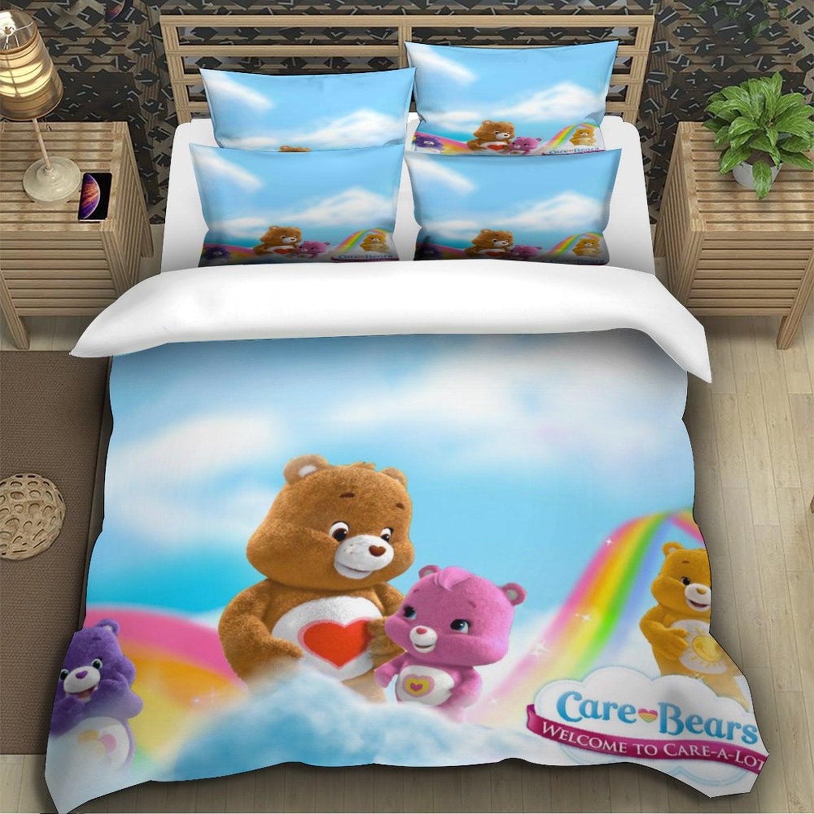 Care Bears Bedding Set Pattern Quilt Cover Without Filler