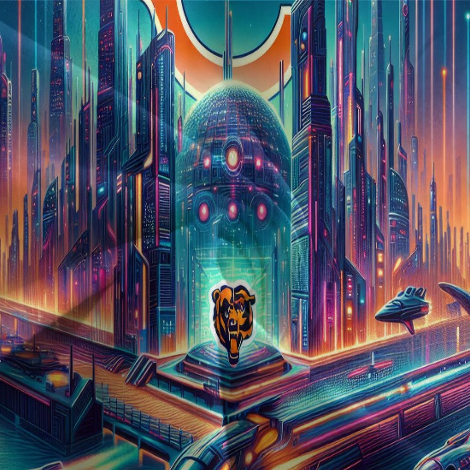 Chicago Bears Bedding Set Duvet Cover Without Filler