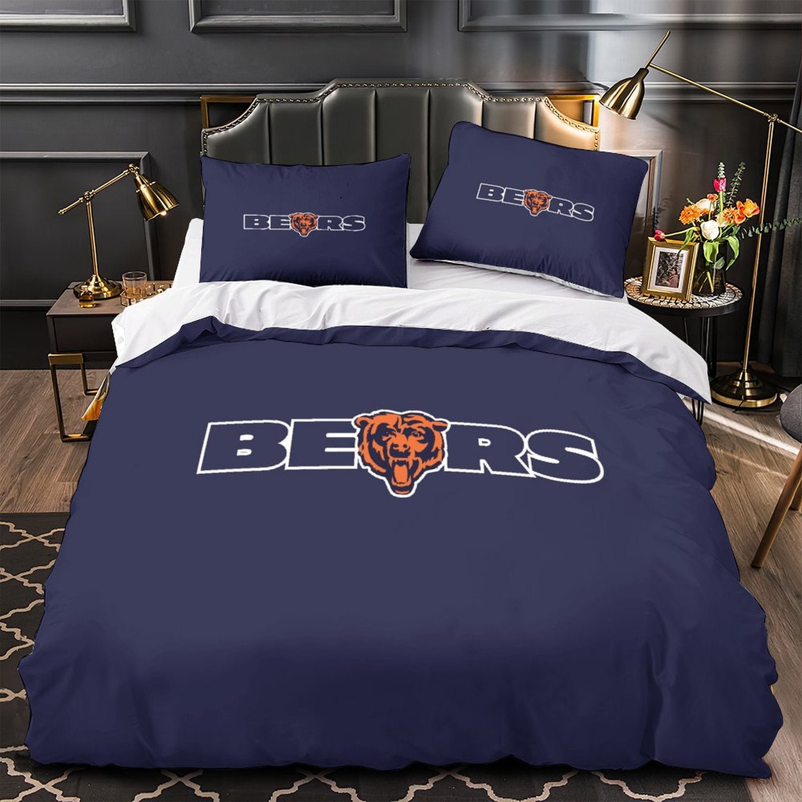 Chicago Bears Bedding Set Duvet Cover Without Filler