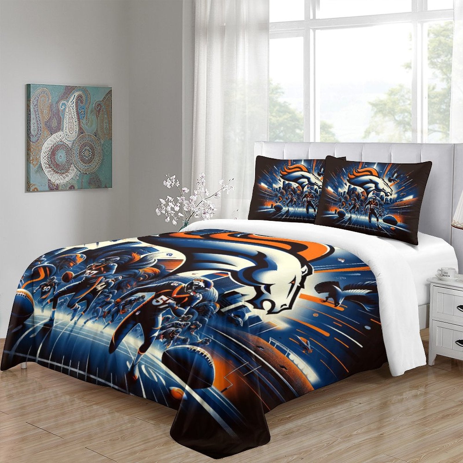 Denver Broncos Bedding Set Duvet Cover Without Filler