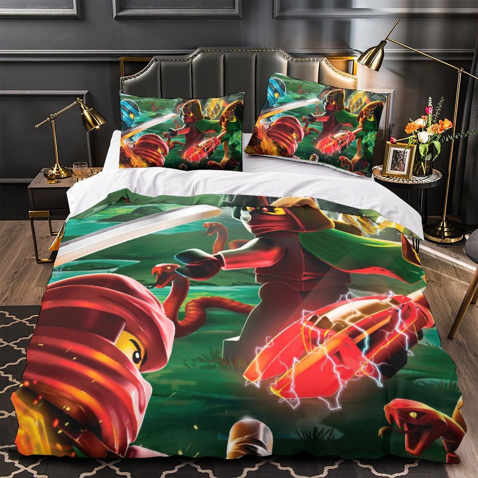 LEGO Ninjago Bedding Set Quilt Duvet Cover Without Filler