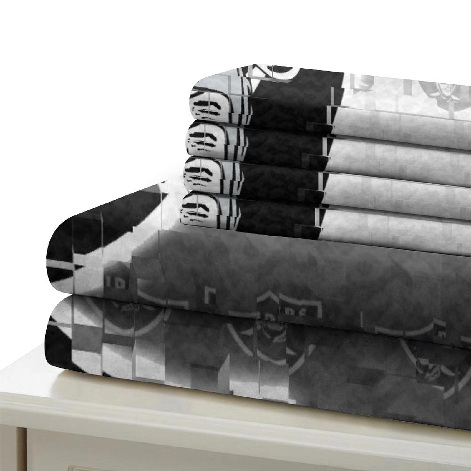 Las Vegas Raiders Bedding Set Duvet Cover Without Filler