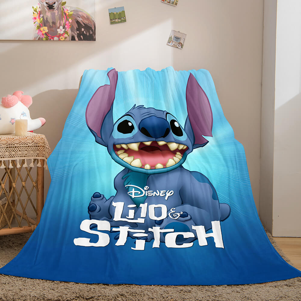 Lilo and Stitch Blanket Flannel Fleece Blanket Throw Cosplay Blanket