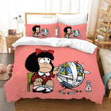 Load image into Gallery viewer, Mafalda Bedding Set Pattern Quilt Cover Without Filler