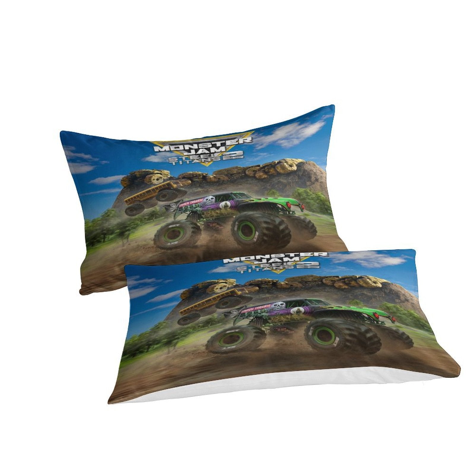 Monster Jam Steel Titans Truck Bedding Set Duvet Cover Without Filler