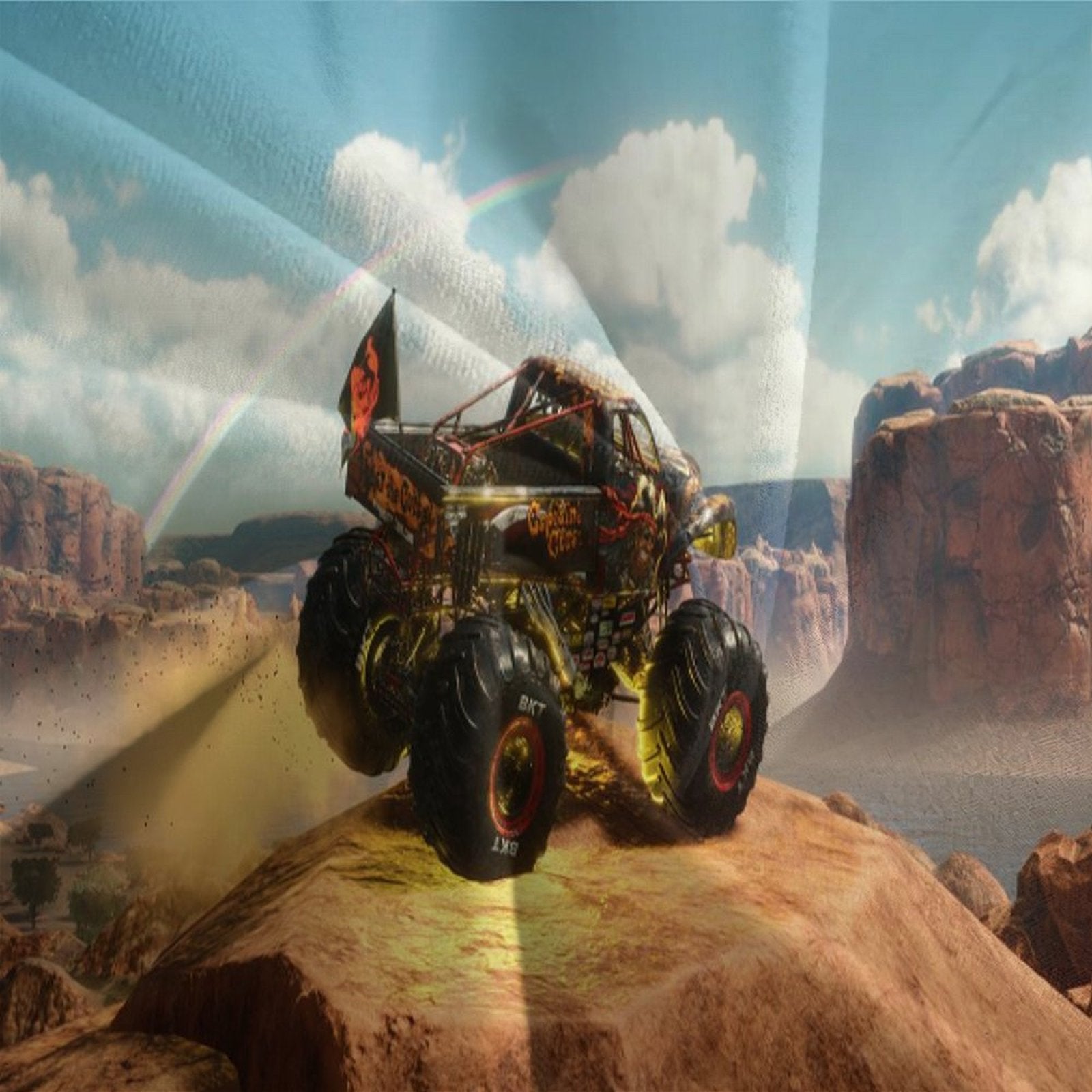 Monster Jam Steel Titans Truck Bedding Set Duvet Cover Without Filler