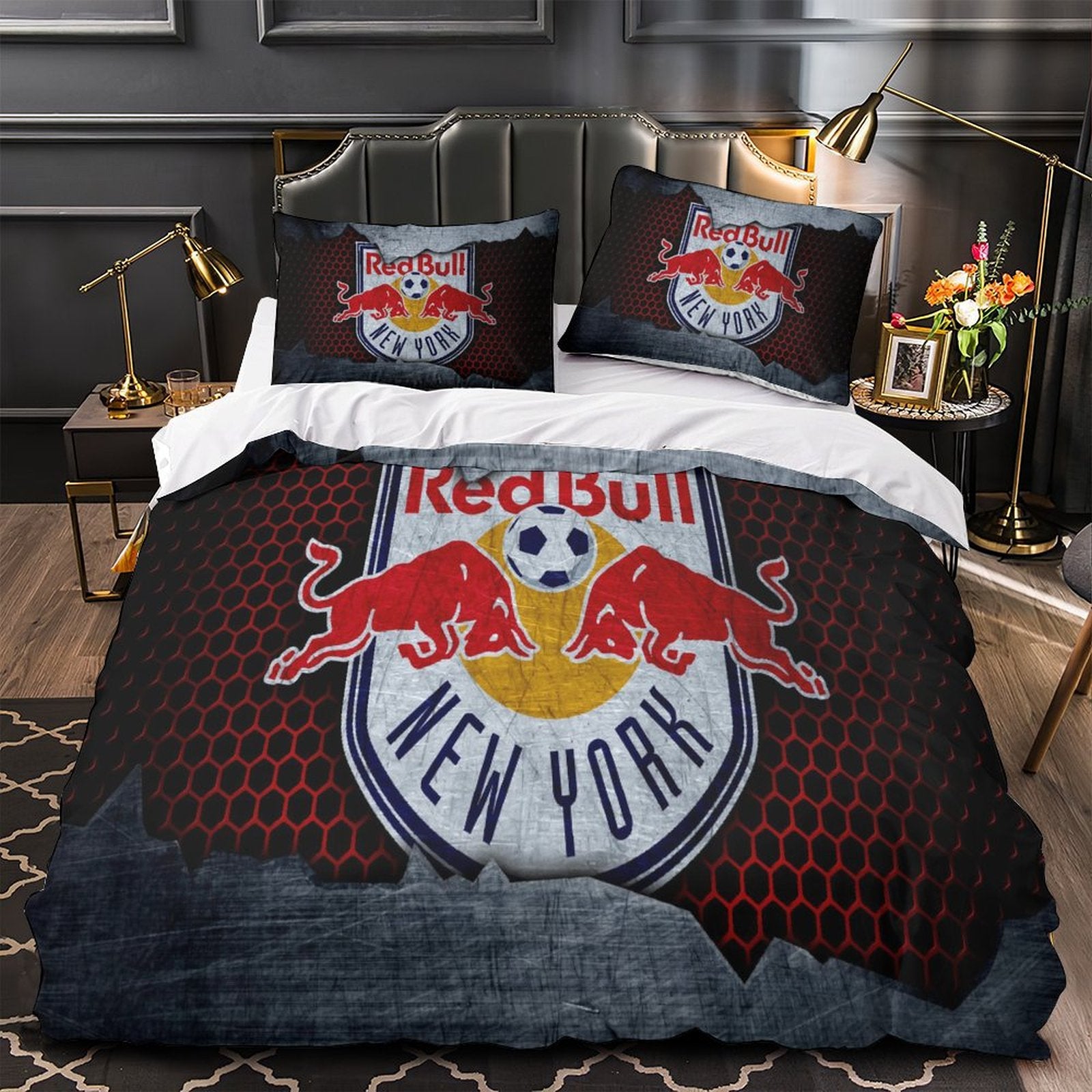New York Red Bulls Bedding Set Duvet Cover Without Filler