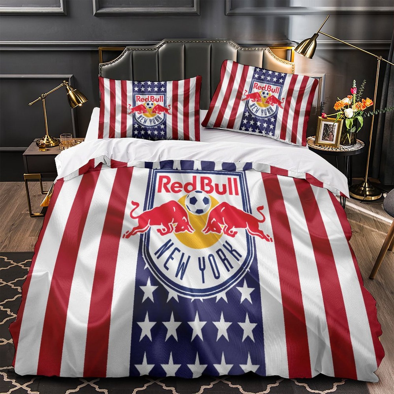 New York Red Bulls Bedding Set Duvet Cover Without Filler