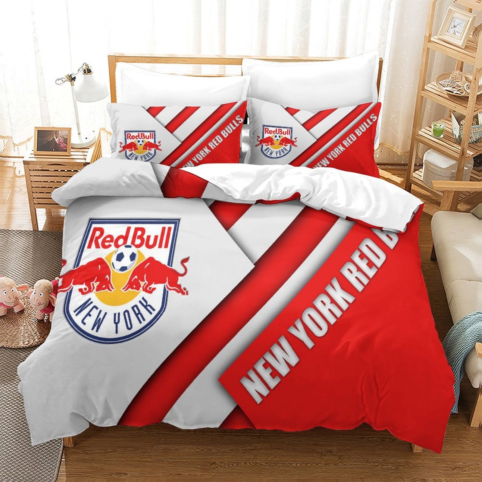 New York Red Bulls Bedding Set Duvet Cover Without Filler