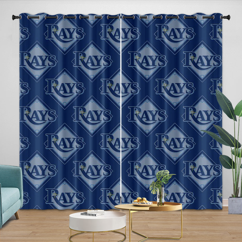 Tampa Bay Rays Curtains Blackout Window Drapes Room Decoration
