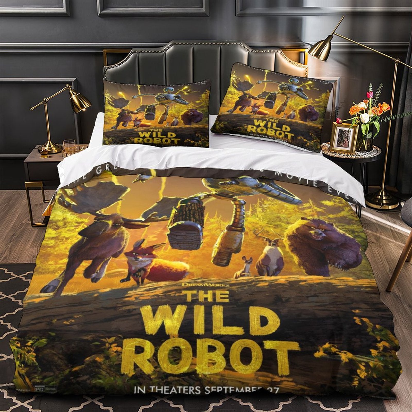 The Wild Robot Bedding Set Pattern Quilt Cover Without Filler