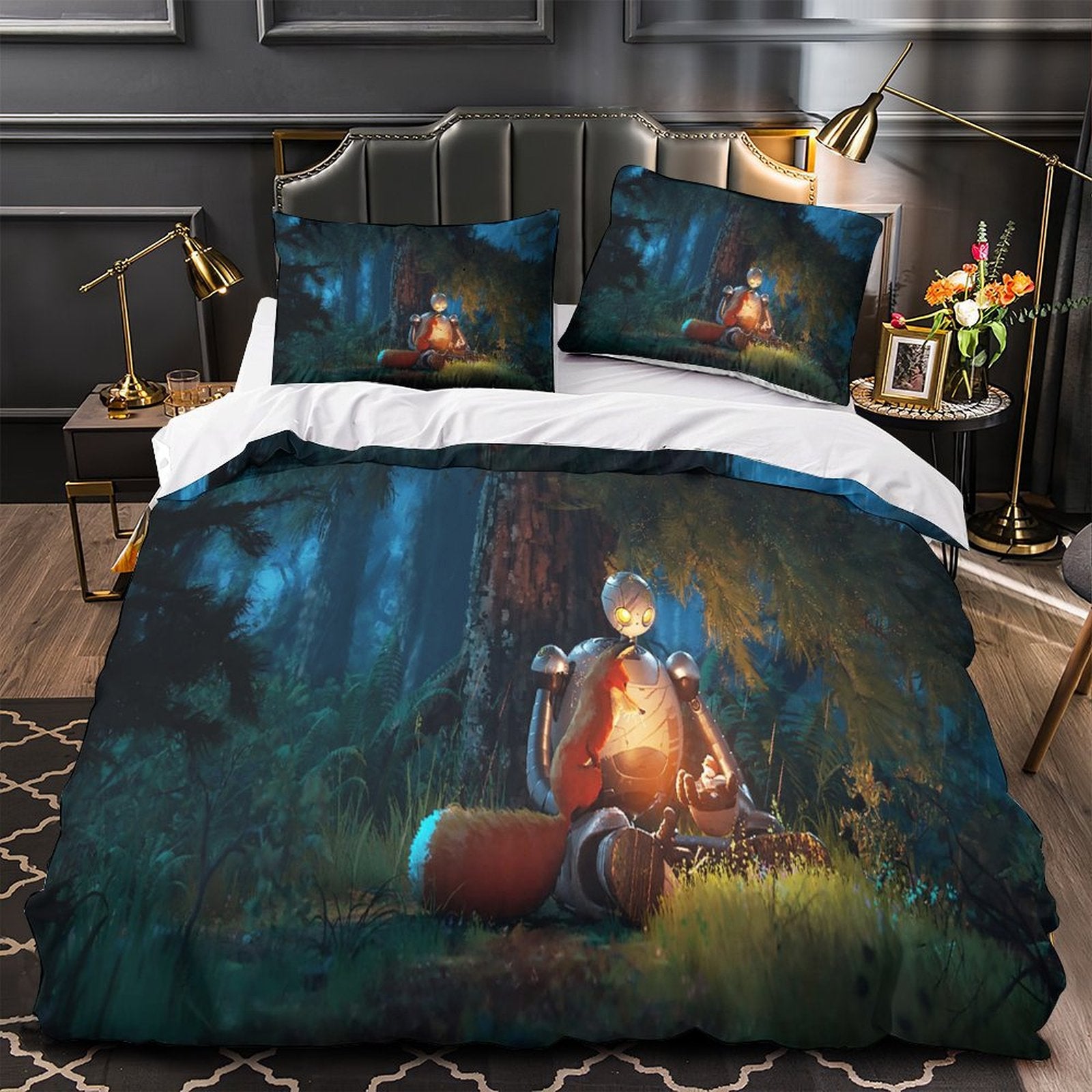 The Wild Robot Bedding Set Pattern Quilt Cover Without Filler