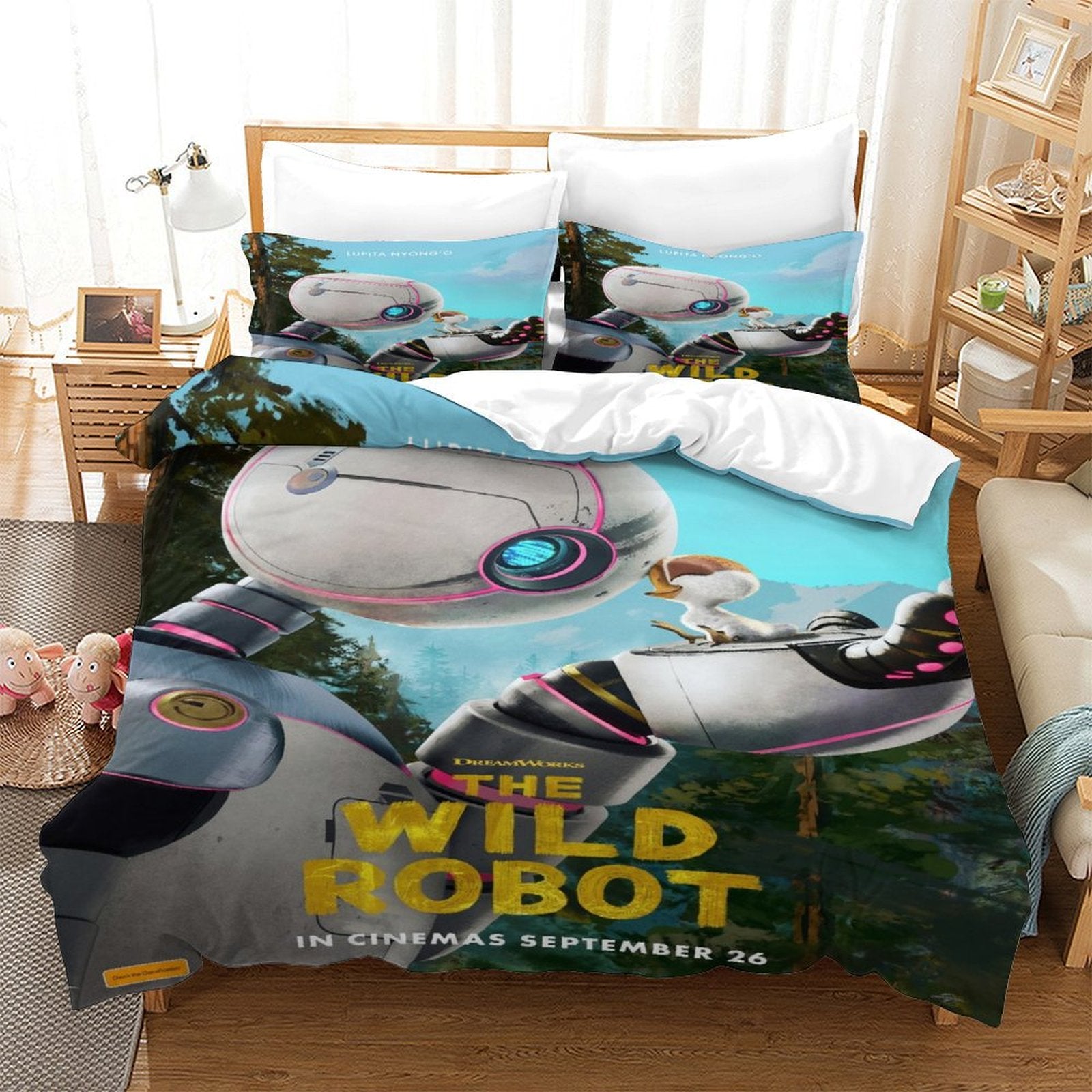 The Wild Robot Bedding Set Pattern Quilt Cover Without Filler