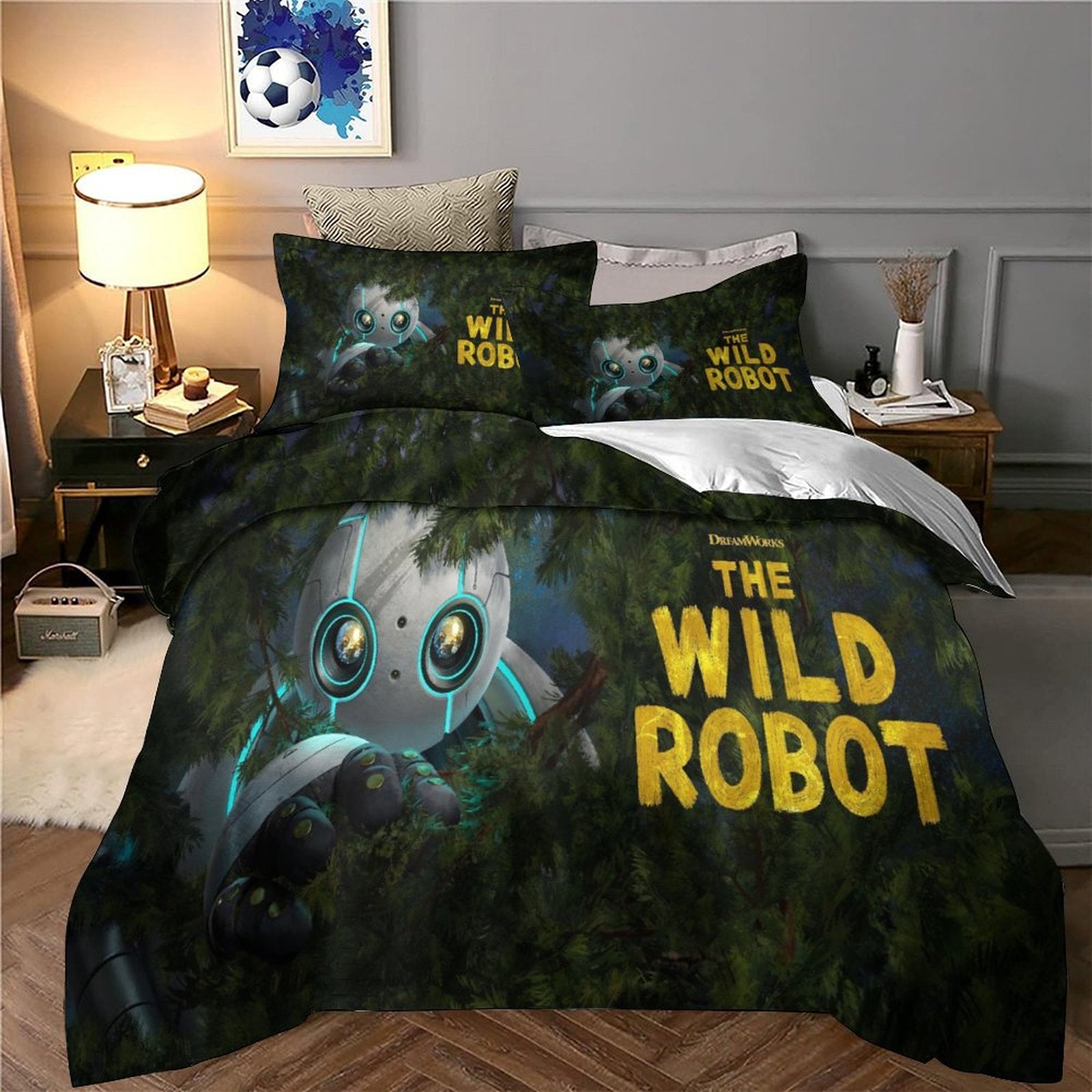 The Wild Robot Bedding Set Pattern Quilt Cover Without Filler