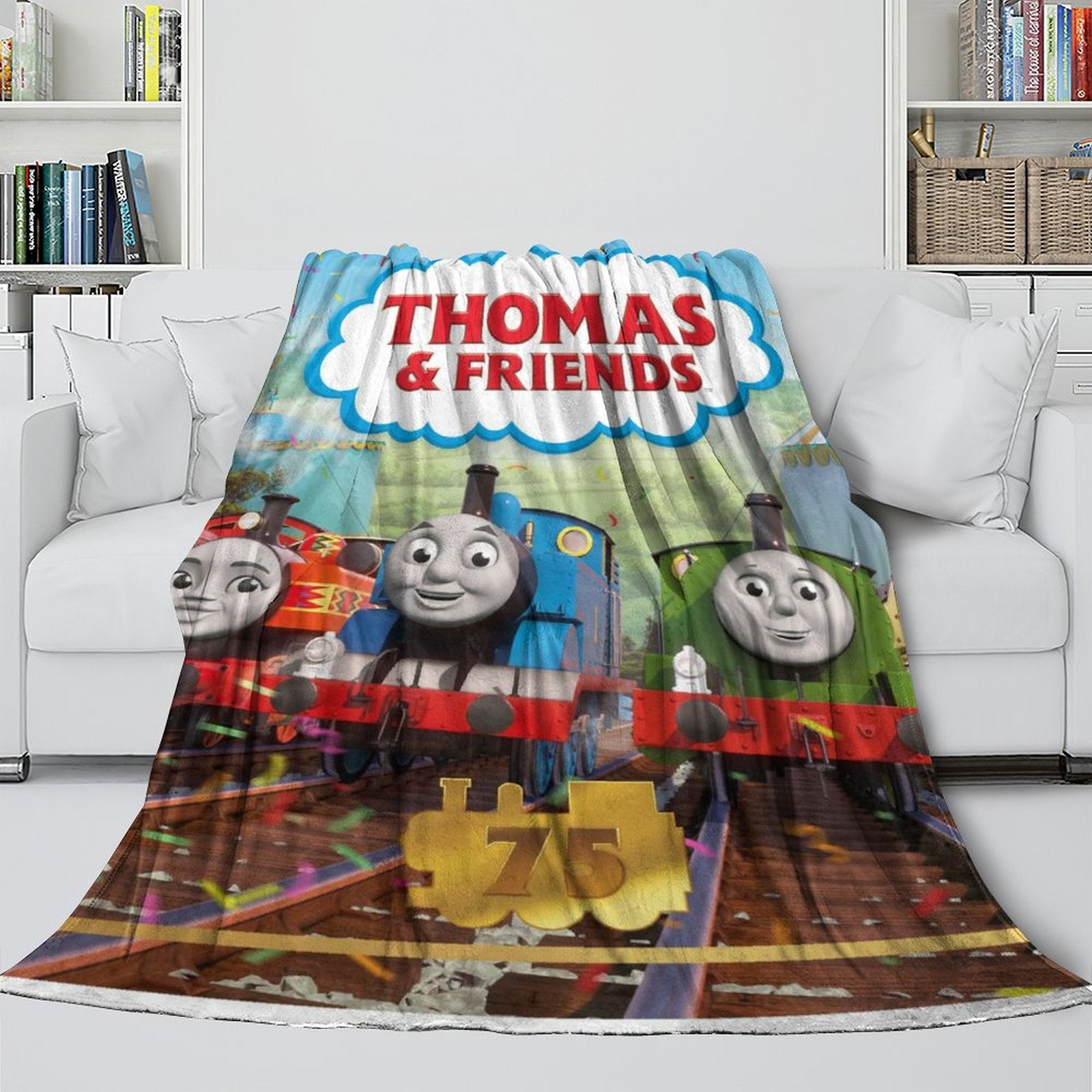 Thomas & Friends Blanket Flannel Fleece Throw Room Decoration