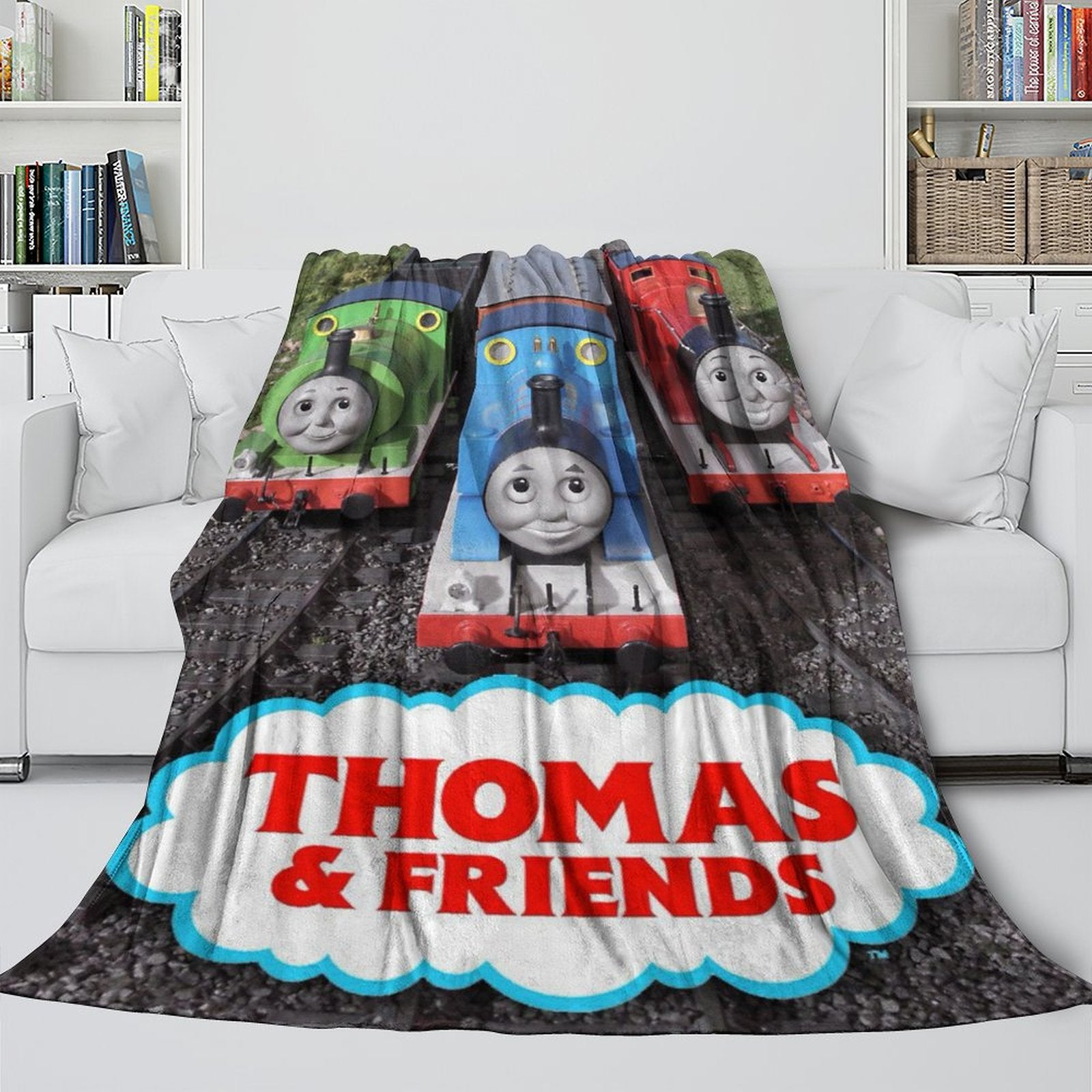 Thomas & Friends Blanket Flannel Fleece Throw Room Decoration
