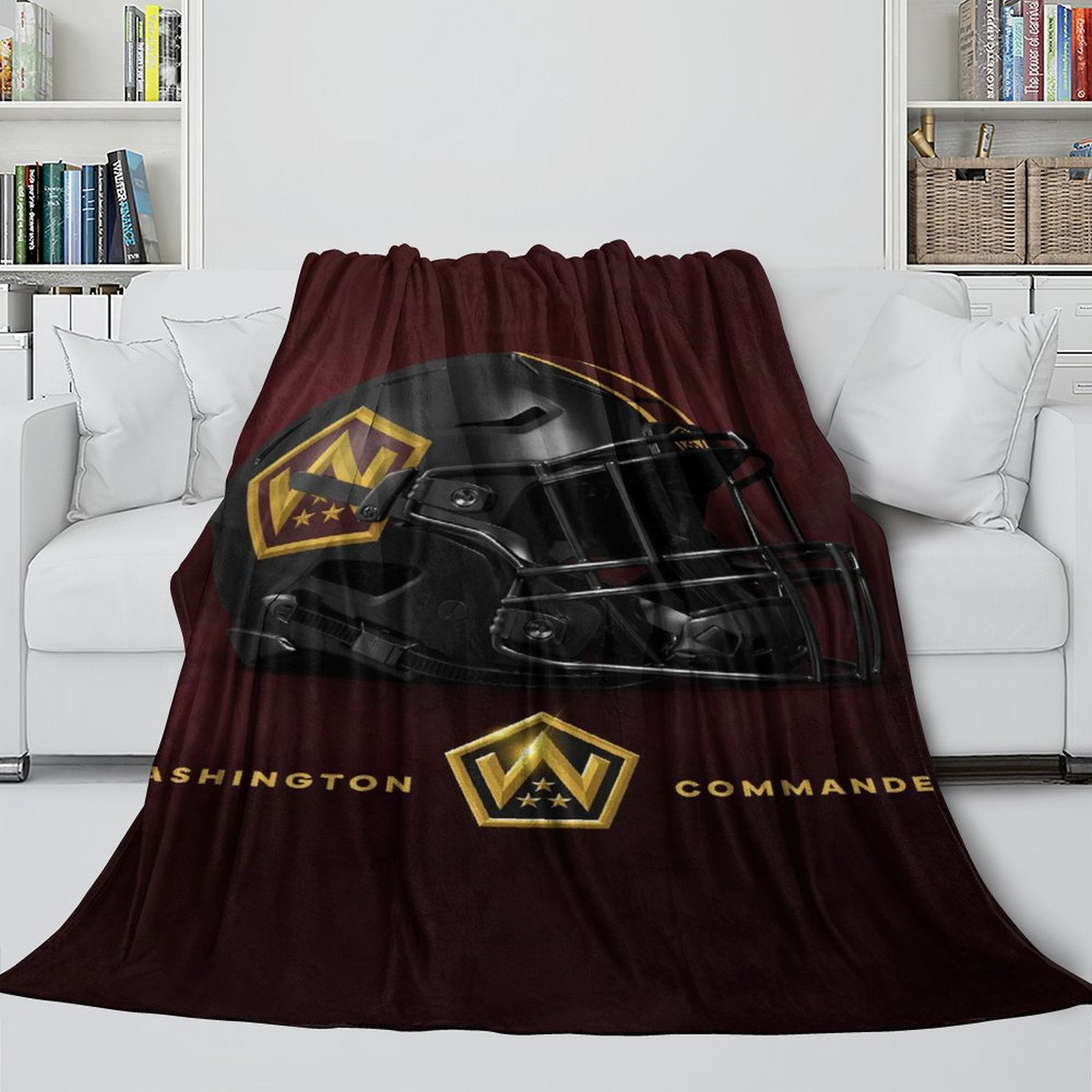 Washington Commanders Blanket Flannel Fleece Throw Room Decoration
