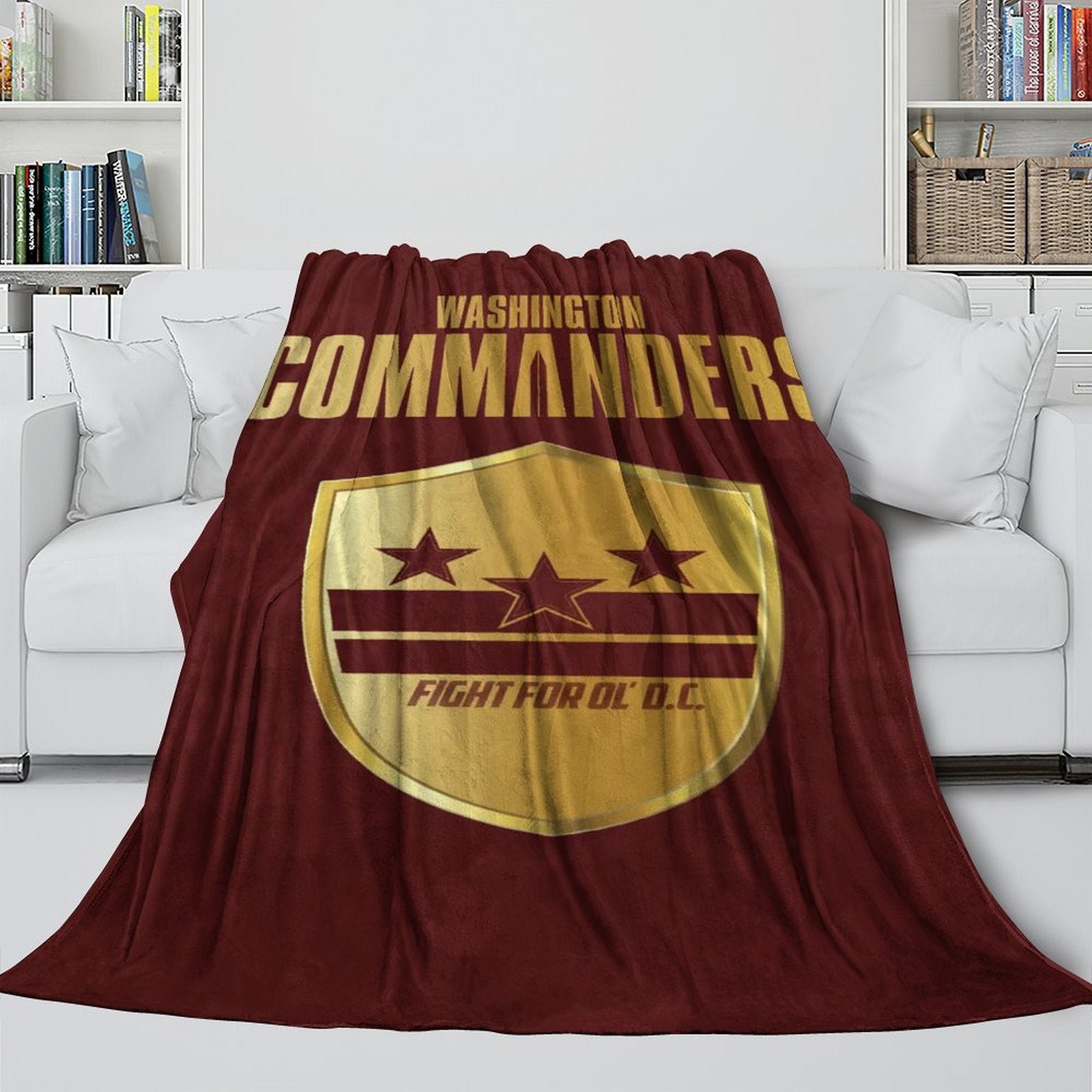 Washington Commanders Blanket Flannel Fleece Throw Room Decoration