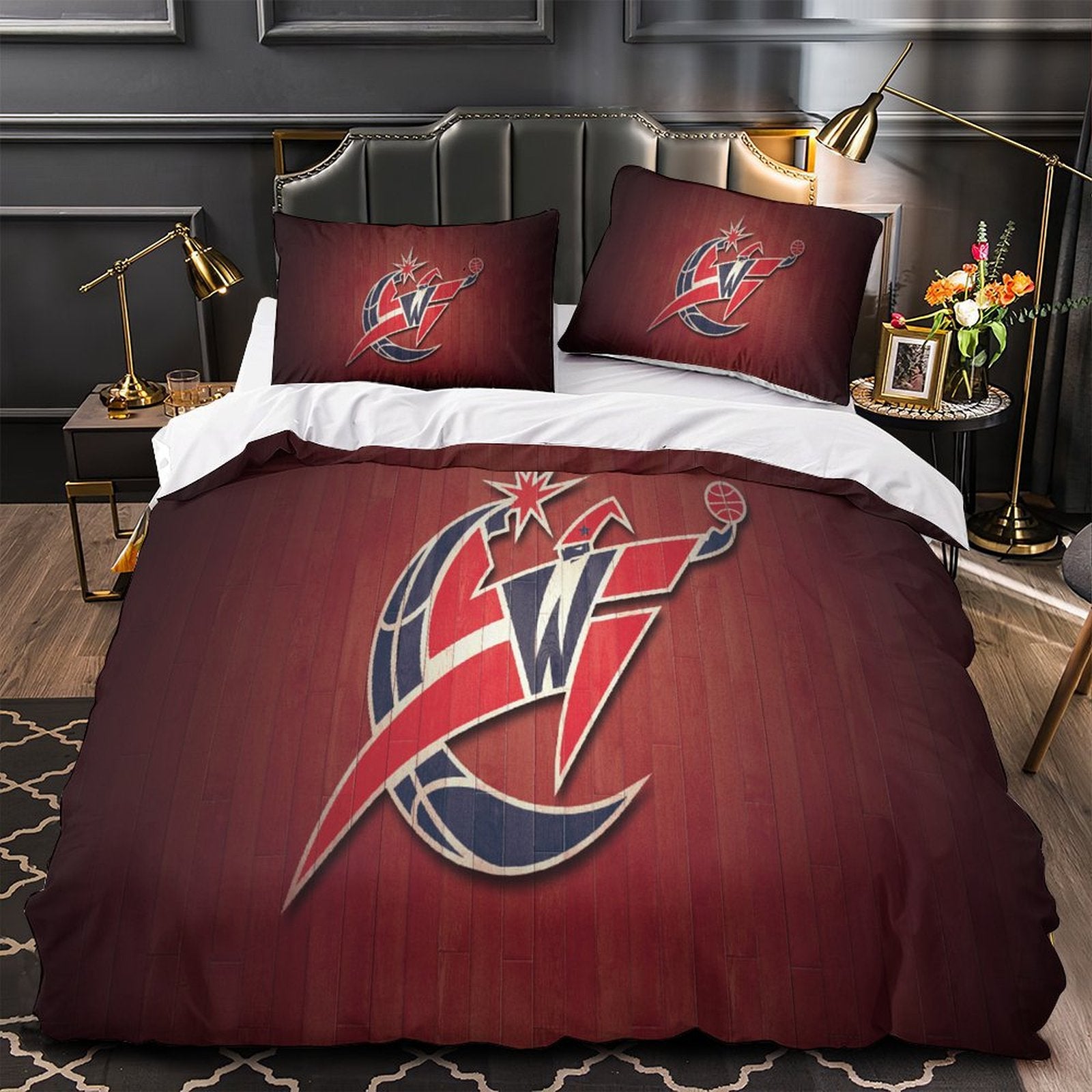Washington Wizards Bedding Set Duvet Cover Without Filler