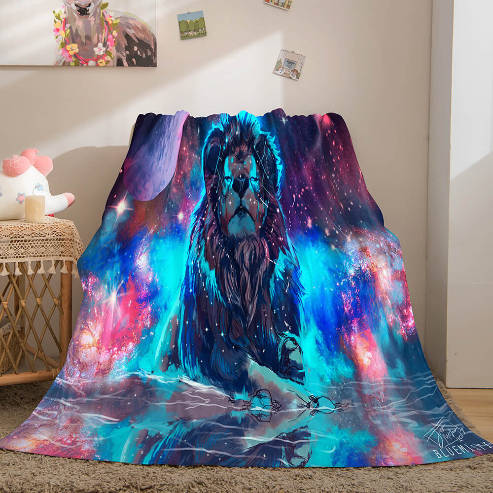 Animal Lion Blanket Soft Flannel Fleece Blanket Dunelm Bedding Blanket