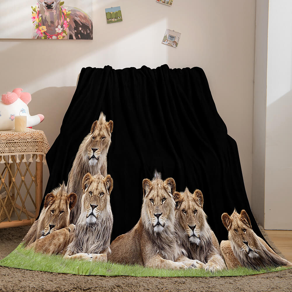 Animal Lion Blanket Soft Flannel Fleece Blanket Dunelm Bedding Blanket