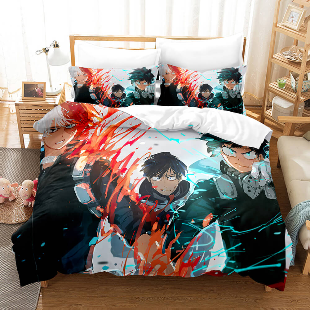 Anime My Hero Academia Cosplay Bedding Set Quilt Duvet Coverd Bed Sets