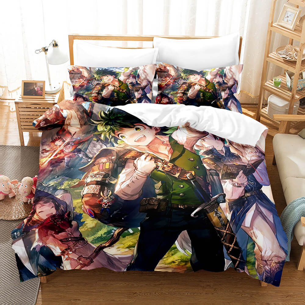 Anime My Hero Academia Cosplay Bedding Set Quilt Duvet Coverd Bed Sets