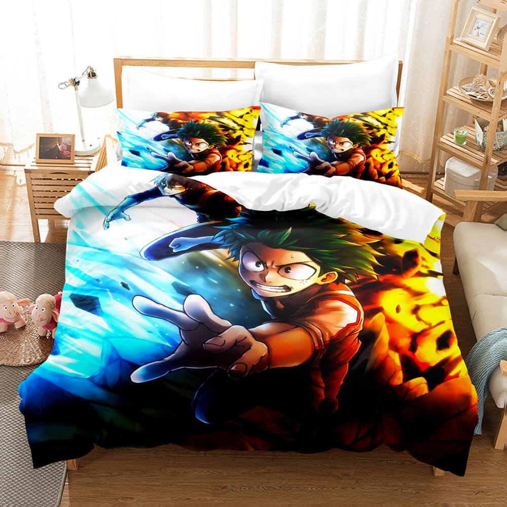 Anime My Hero Academia Cosplay Bedding Set Quilt Duvet Coverd Bed Sets