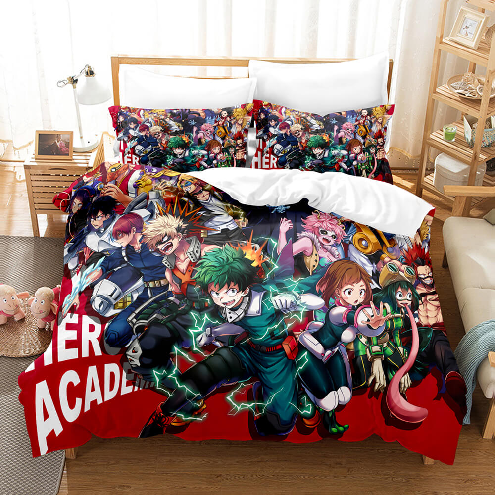 Anime My Hero Academia Cosplay Bedding Set Quilt Duvet Coverd Bed Sets