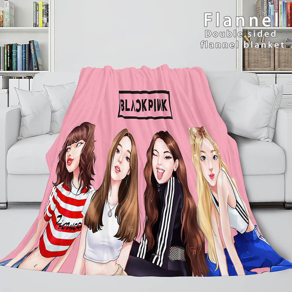 Couverture en molleton de flanelle super douce BLACKPINK