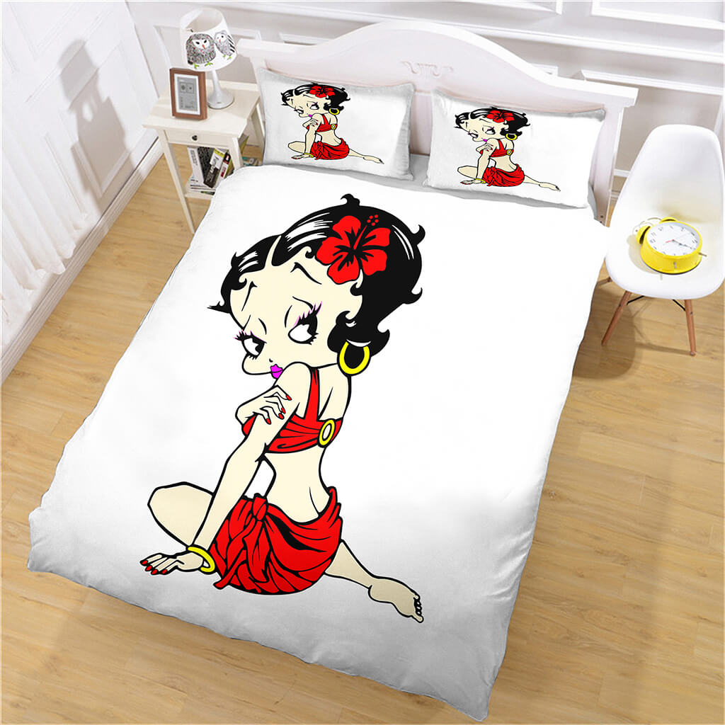 Betty Boop Bedding Set Quilt Cosplay Duvet Cover