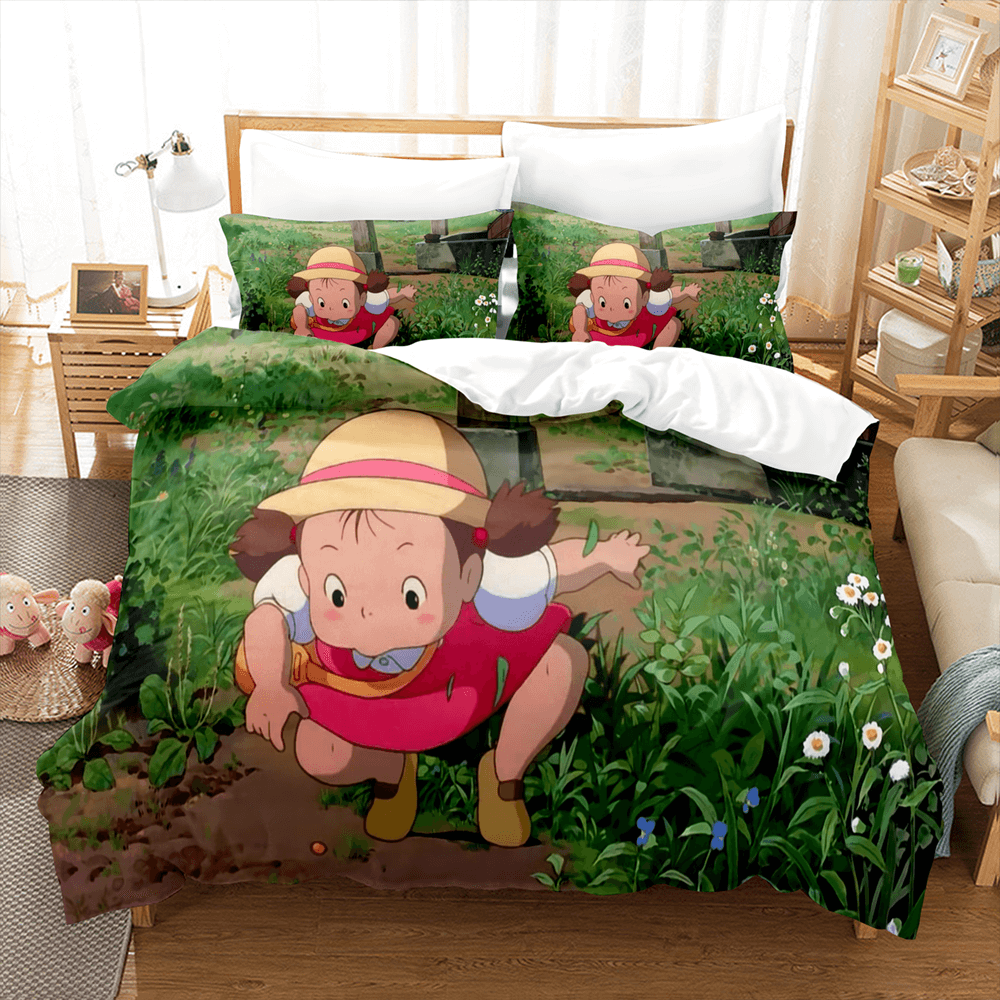 Cartoon MY NEIGHBOR TOTORO Bedding Set Duvet Cover Quilt Bed Sets