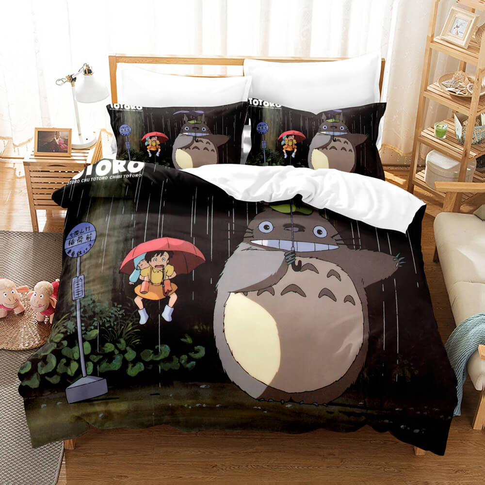 Cartoon MY NEIGHBOR TOTORO Bedding Set Duvet Cover Quilt Bed Sets