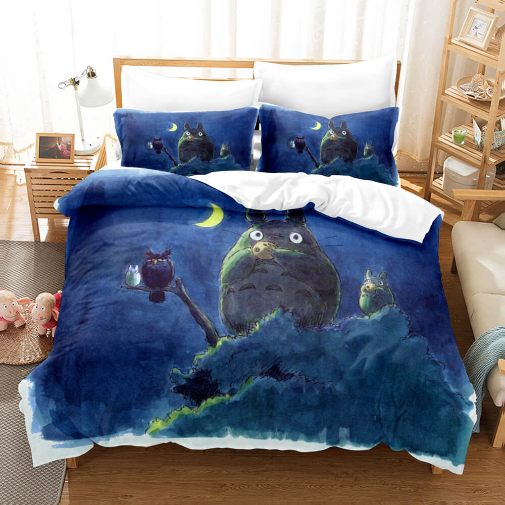 Cartoon MY NEIGHBOR TOTORO Bedding Set Duvet Cover Quilt Bed Sets