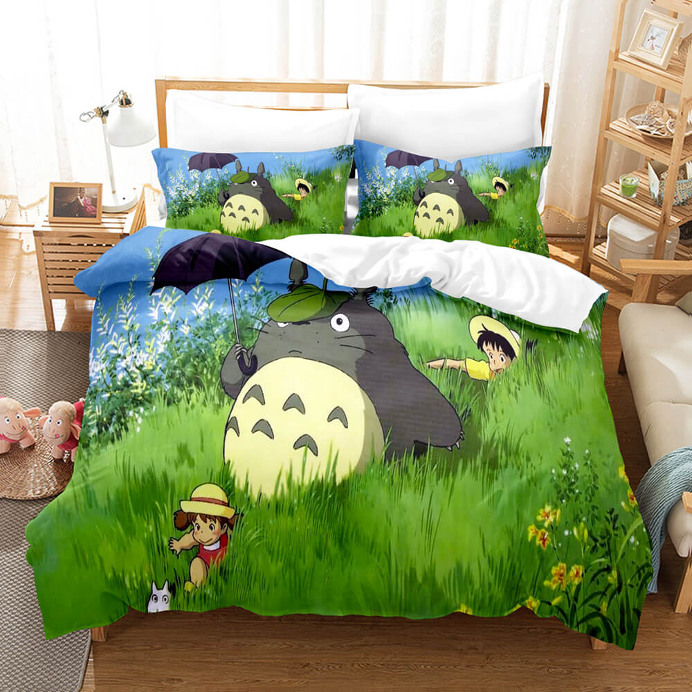 Cartoon MY NEIGHBOR TOTORO Bedding Set Duvet Cover Quilt Bed Sets