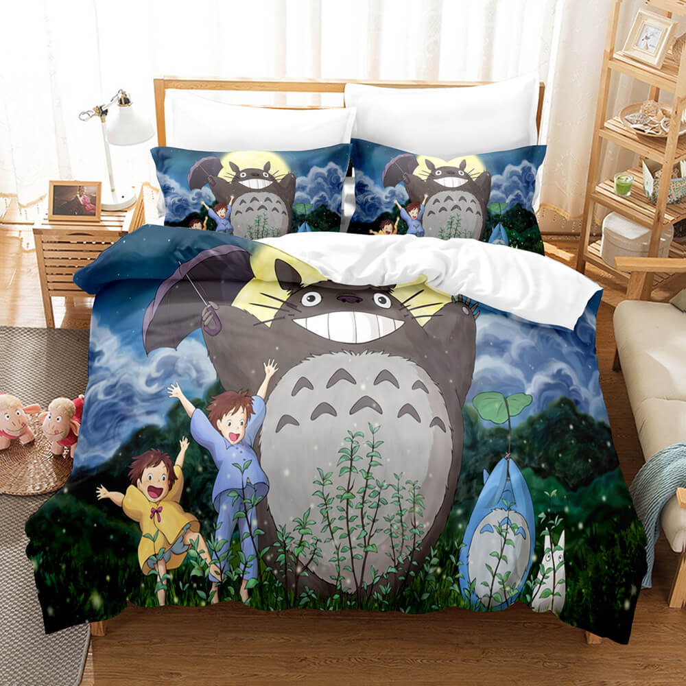 Cartoon MY NEIGHBOR TOTORO Bedding Set Duvet Cover Quilt Bed Sets
