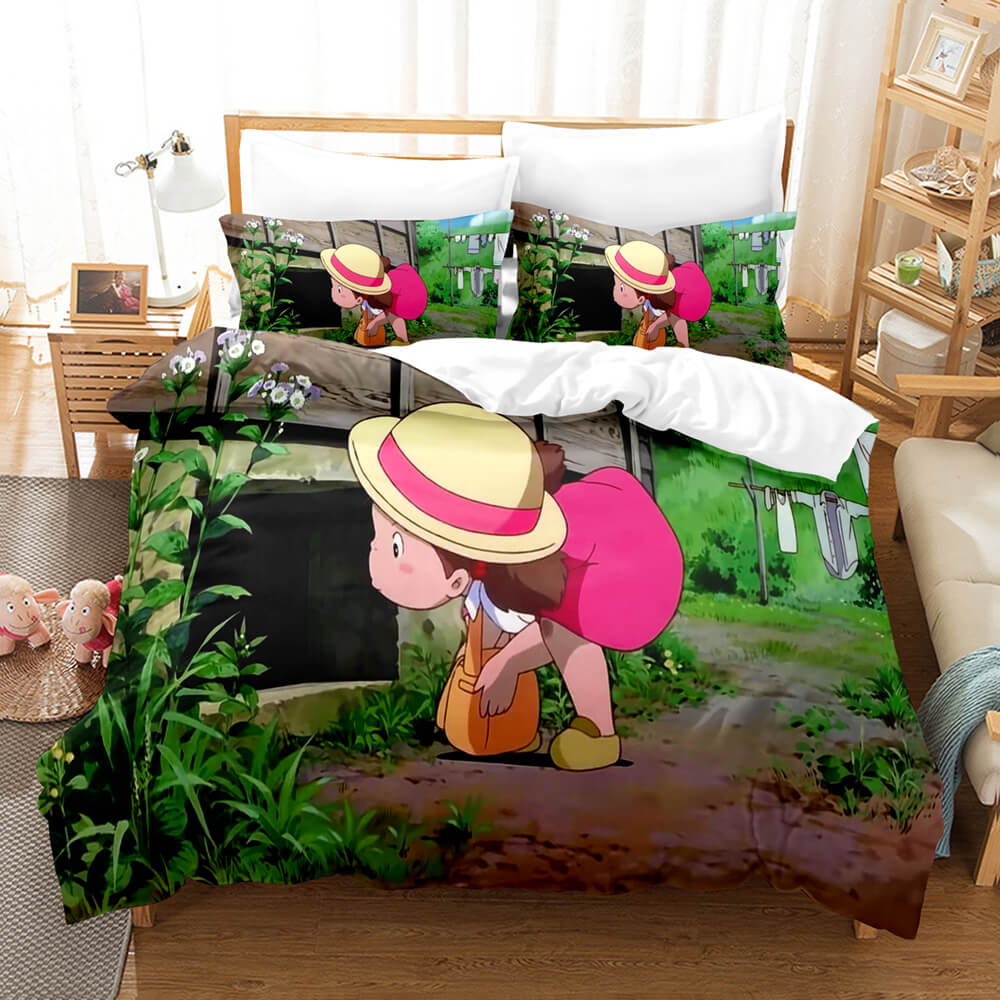 Cartoon MY NEIGHBOR TOTORO Bedding Set Duvet Cover Quilt Bed Sets