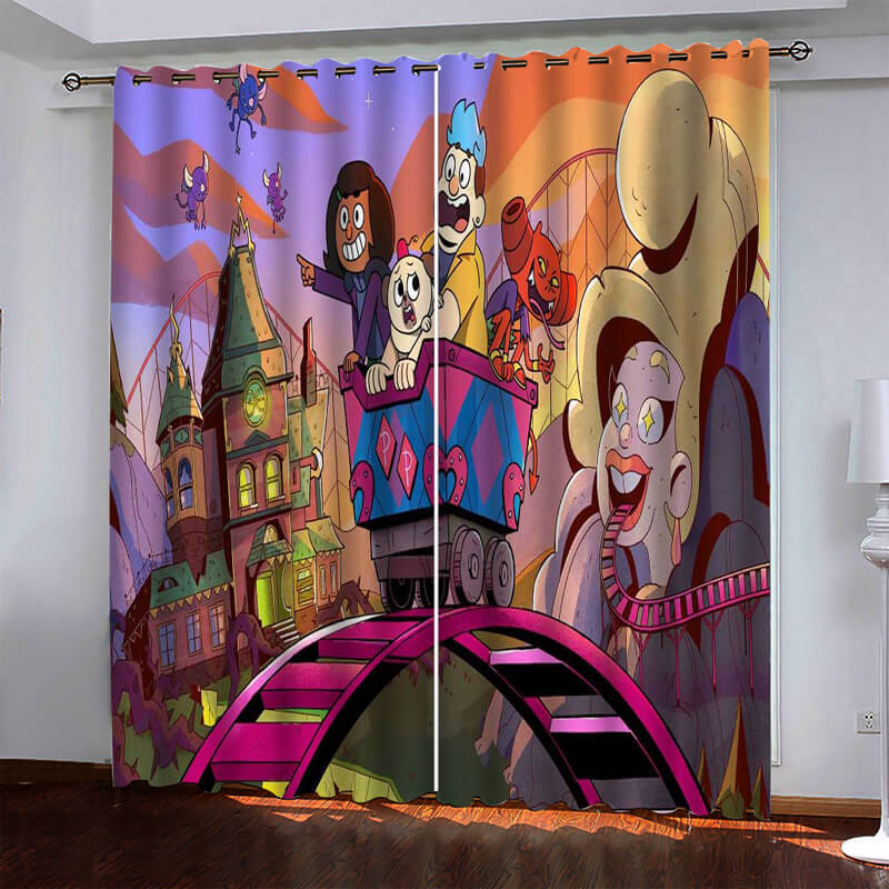 Tende Panda Tende oscuranti Trattamenti per finestre Tende per la decorazione della stanza