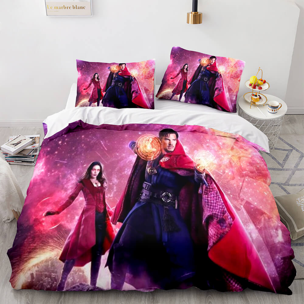 Ensemble de literie Doctor Strange 2 dans le multivers de la folie Housses de couette