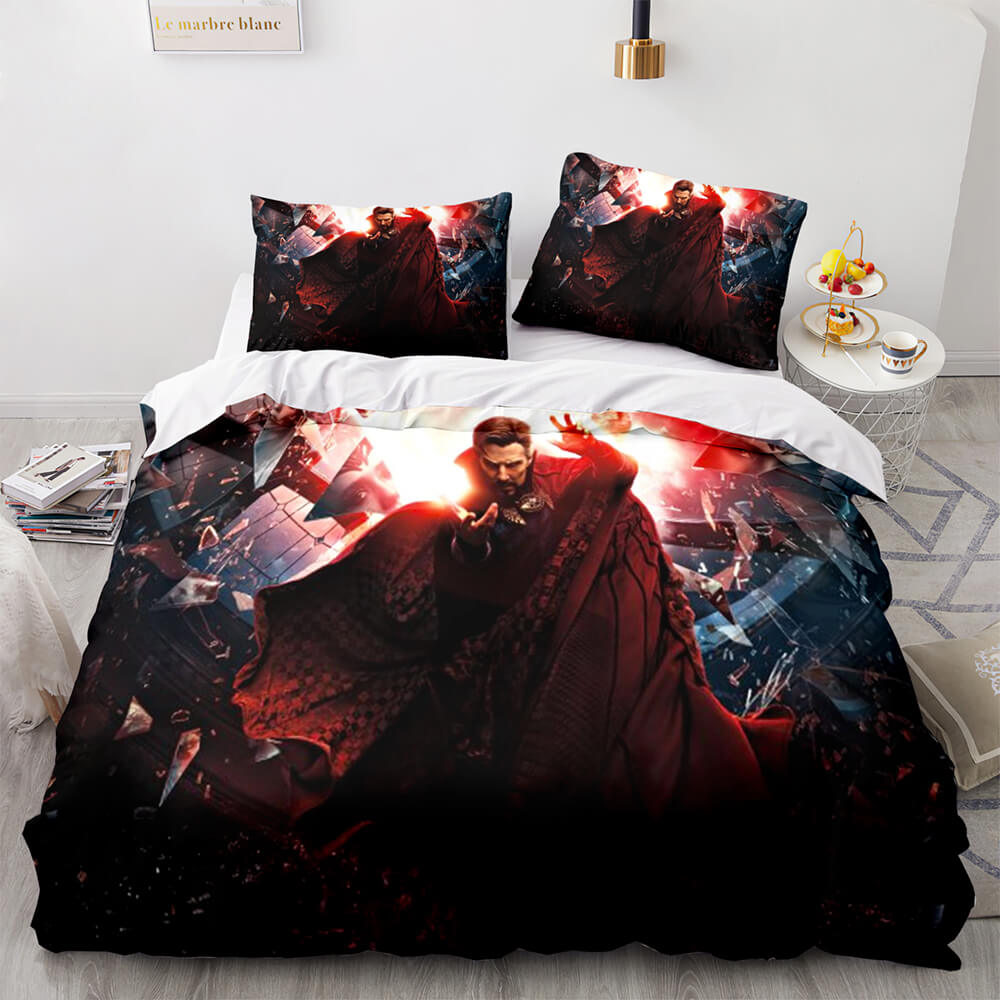 Ensemble de literie Doctor Strange 2 dans le multivers de la folie Housses de couette