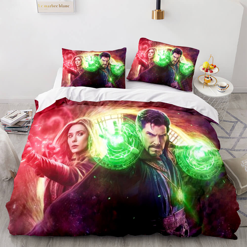 Ensemble de literie Doctor Strange 2 dans le multivers de la folie Housses de couette