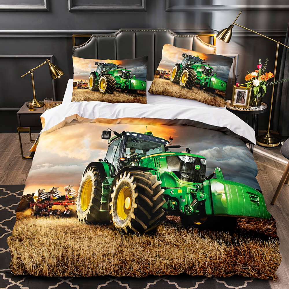 Farming Simulator Tractor Bedding Set Quilt Covers