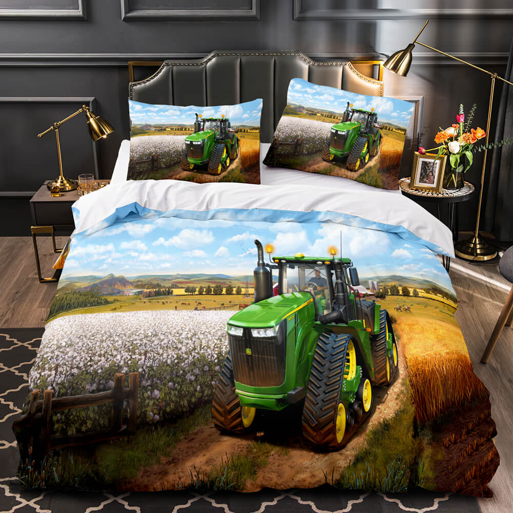 Farming Simulator Tractor Bedding Set Quilt Covers