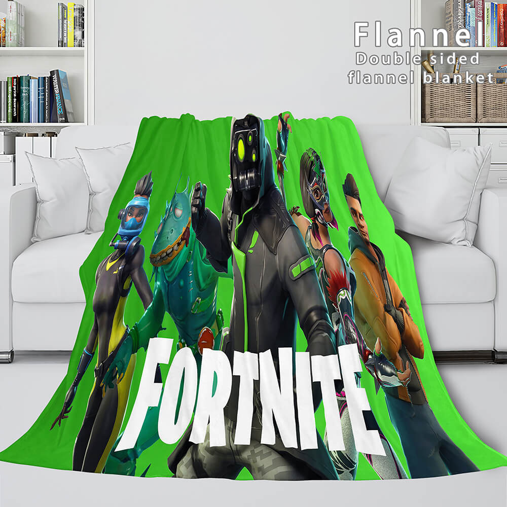 Fortnite Cosplay Flannel Fleece Blanket Throw Wrap Nap Blankets