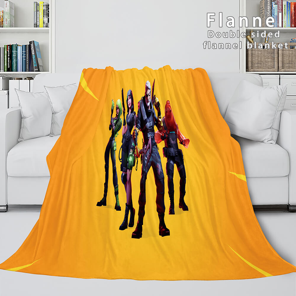 Fortnite Cosplay Flannel Fleece Blanket Throw Wrap Nap Blankets