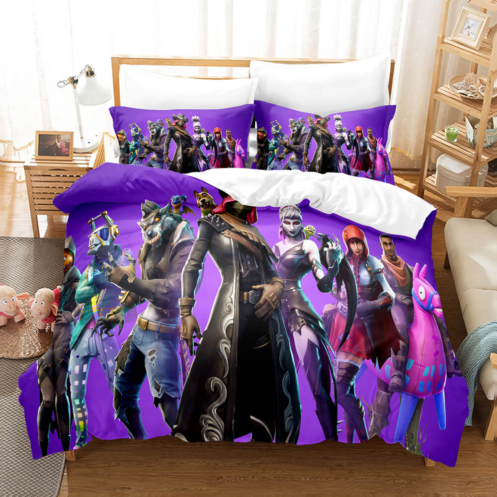 Game Fortnite Bedding Set Cosplay Quilt Cover Without Filler