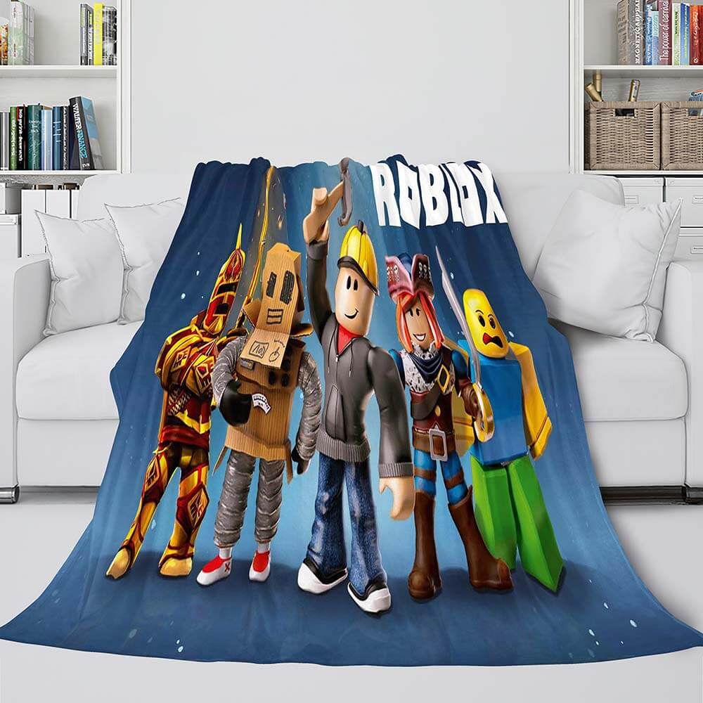 Roblox Bedding Flannel Fleece Blanket Dunelm Quilt Wrap Nap Blankets