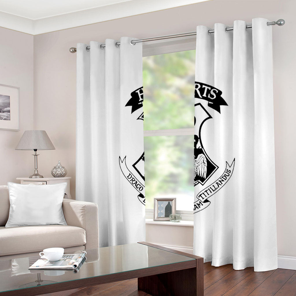 Harry Potter College Pattern Curtains Blackout Window Drapes Decoratio